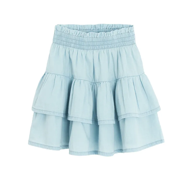 Jeansowa spódnica z falbankami Cool Club