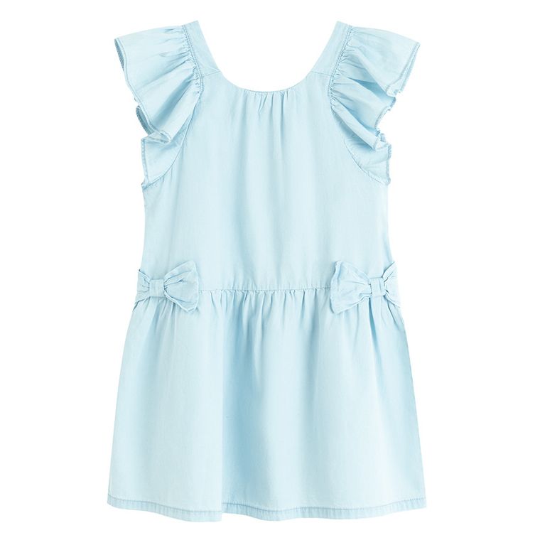 Jeansowa sukienka z krótkim rękawem Cool Club