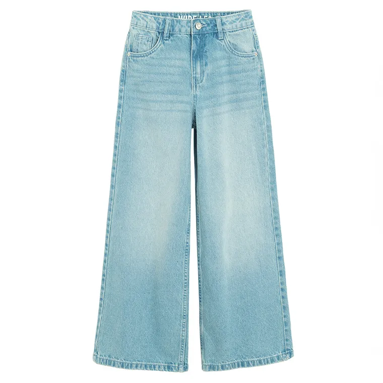Jeansowe spodnie wide leg Cool Club