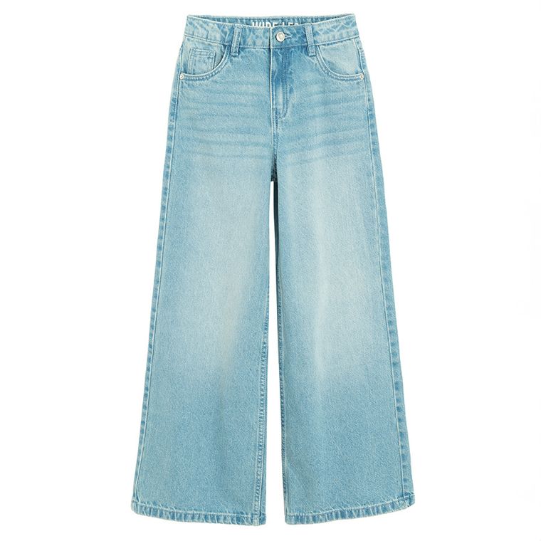 Jeansowe spodnie wide leg Cool Club