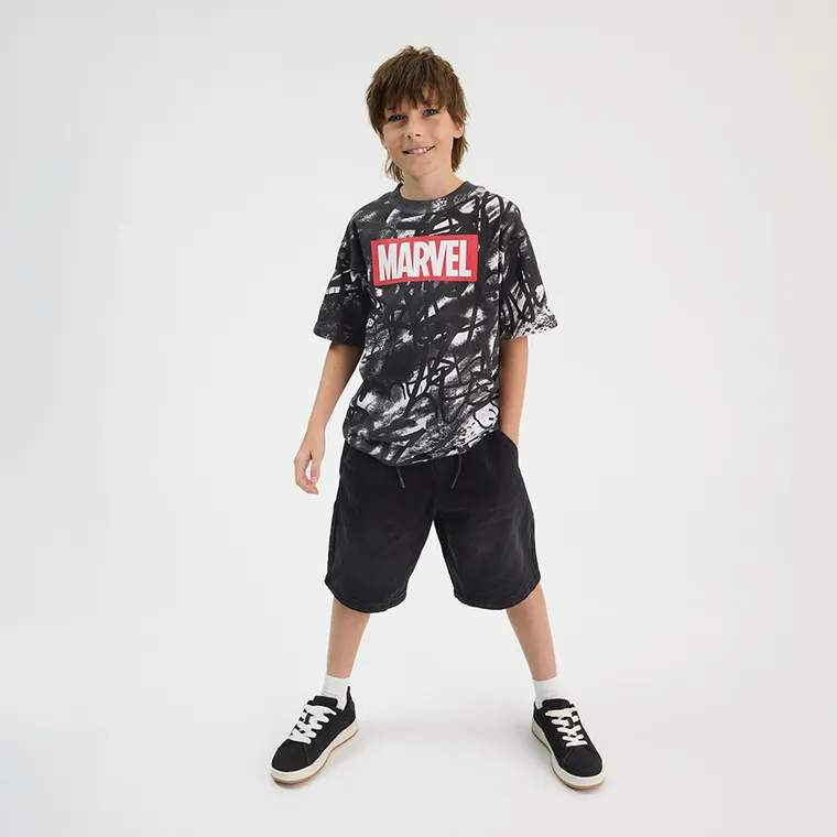 Jeansowe szorty baggy z regulacją Cool Club