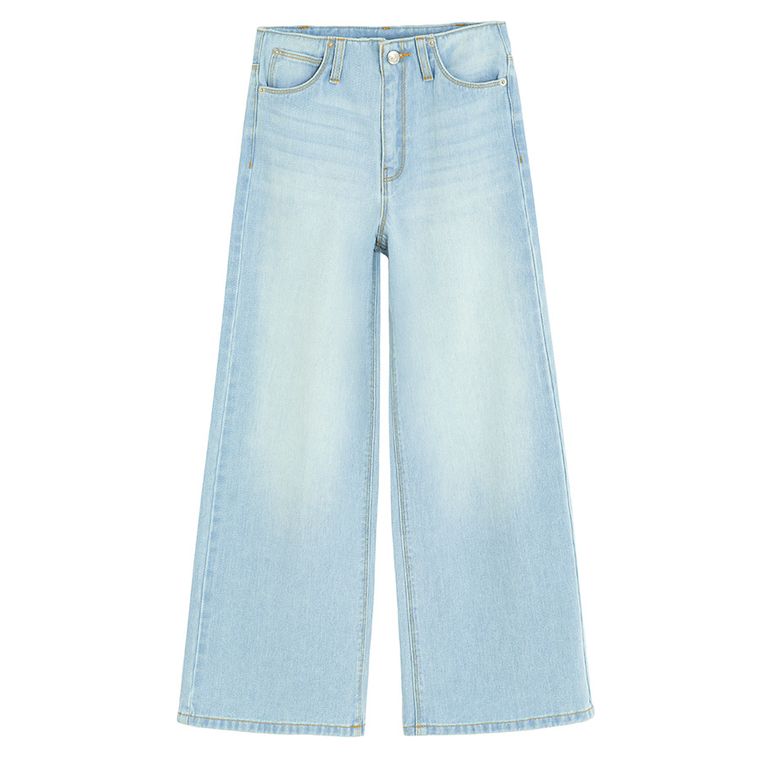Jeansy o kroju wide leg z regulacją Cool Club