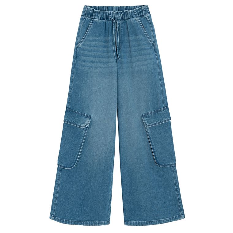 Jeansy wide leg z szerokimi nogawkami Cool Club