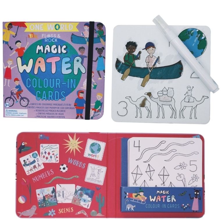 Jeden Świat. Kolorowanka wodna z pisakiem. 10 kart