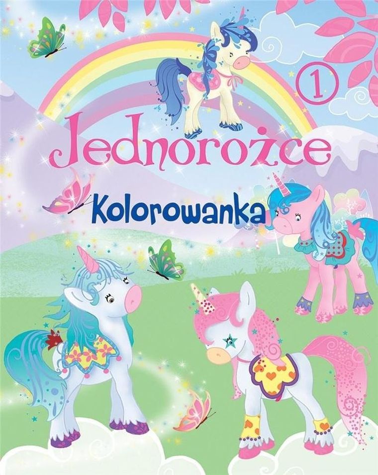 Jednorożce. Kolorowanka