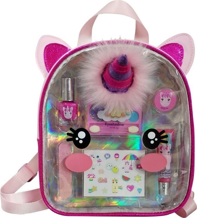 Jednorożce, plecak z zestawem kosmetyków dla dziewczynki