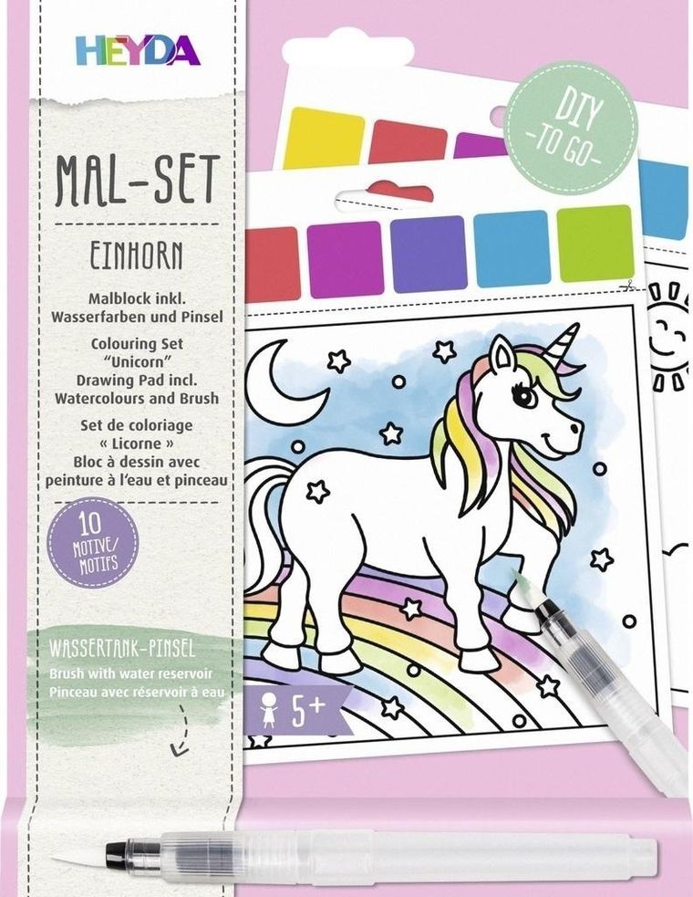 Jednorożec. Malowanka wodna