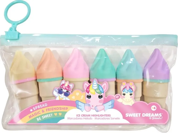 Jednorożec, Sweet Dreams, Lody, zestaw markerów