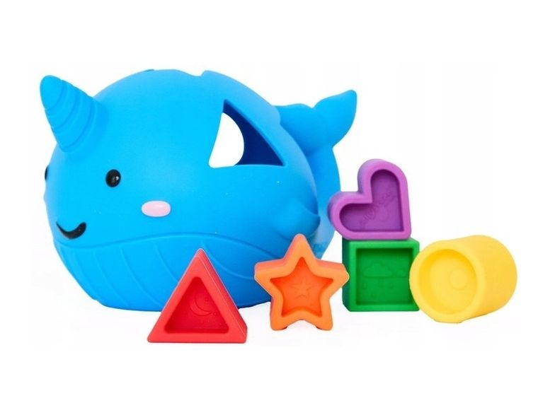 Jellystone Designs, Narwal, sorter kształtów, silikonowy