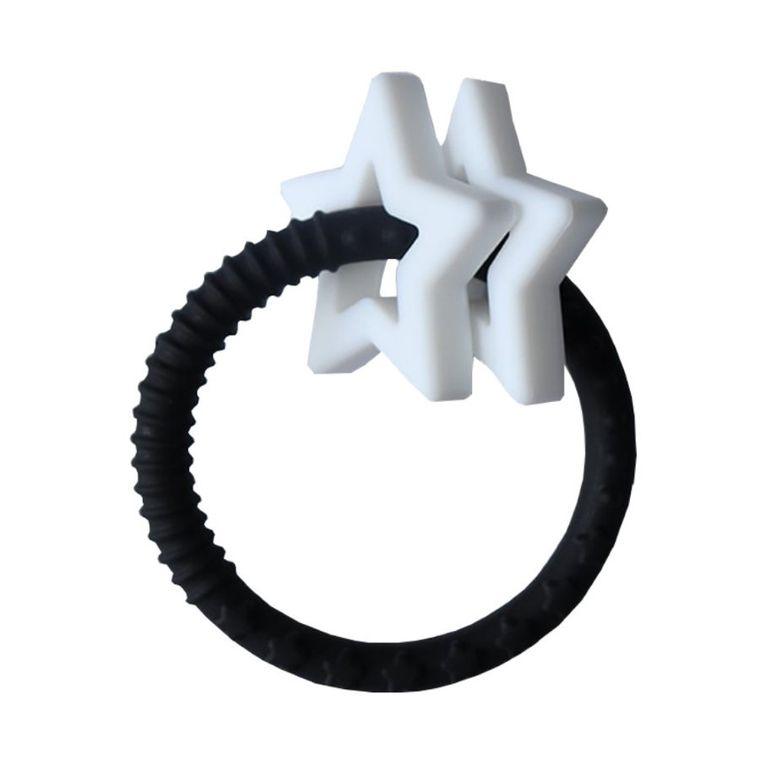 Jellystone, gryzak, gwiazdki, czarno-biały