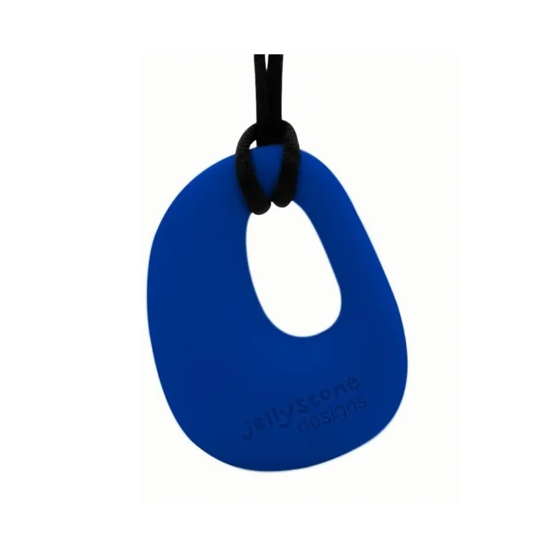 Jellystone, Kamyk, gryzak-wisiorek, silikonowy, granatowy