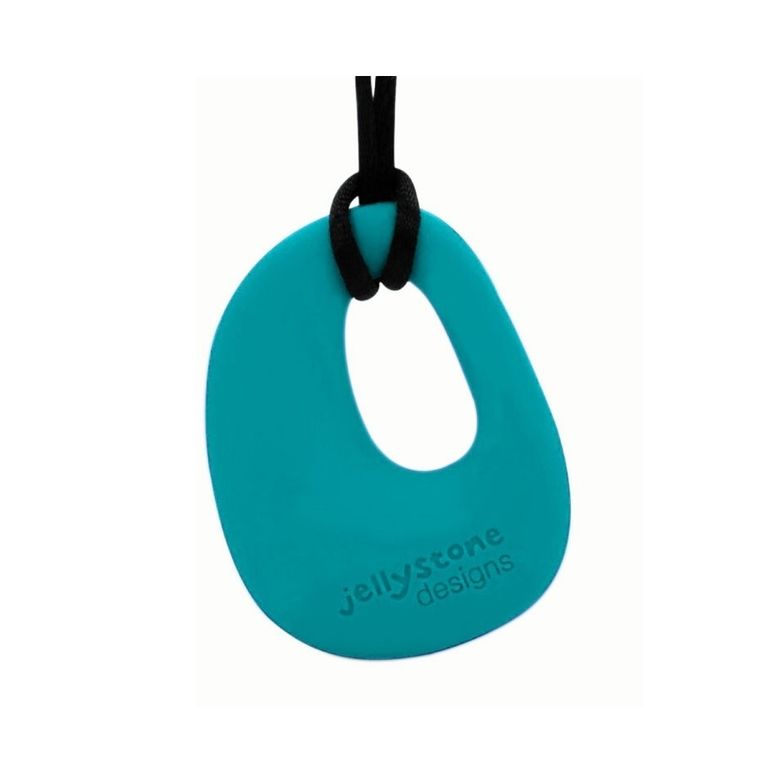 Jellystone, Kamyk, gryzak-wisiorek, silikonowy, turkusowy