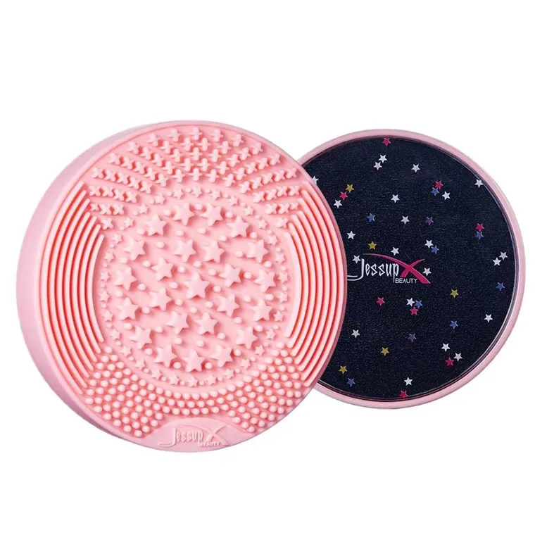 Jessup, Wet&Dry Brush Cleaner, mata do czyszczenia pędzli na sucho i mokro, Pink