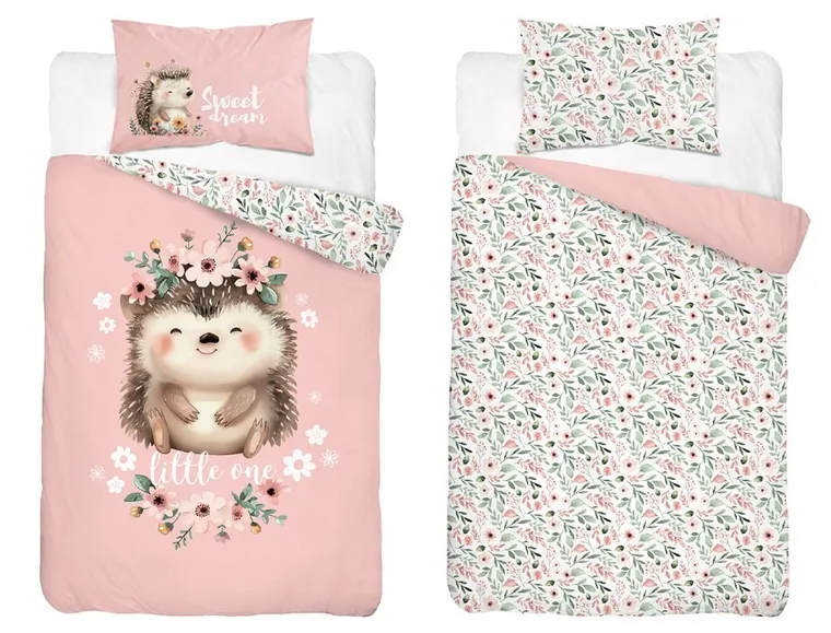 Jeż, 2-częściowy komplet pościeli dziecięcej, 100-135 cm