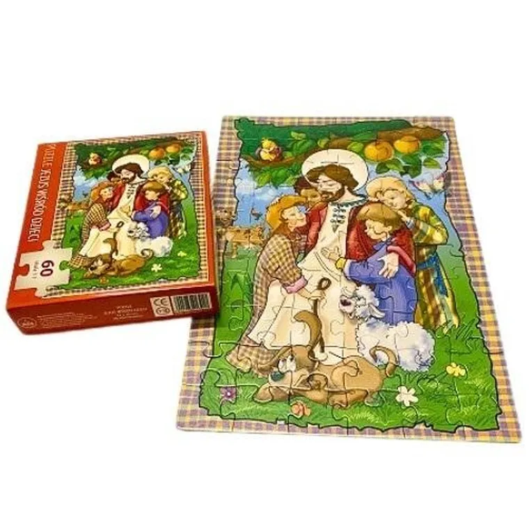 Jezus wśród dzieci, puzzle, 60 elementów