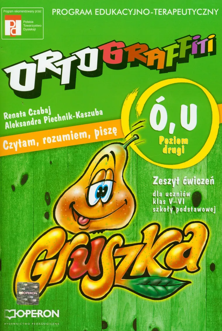 Język polski, Ortograffiti - U, Ó, Poziom drugi, Zeszyt ćwiczeń, Operon