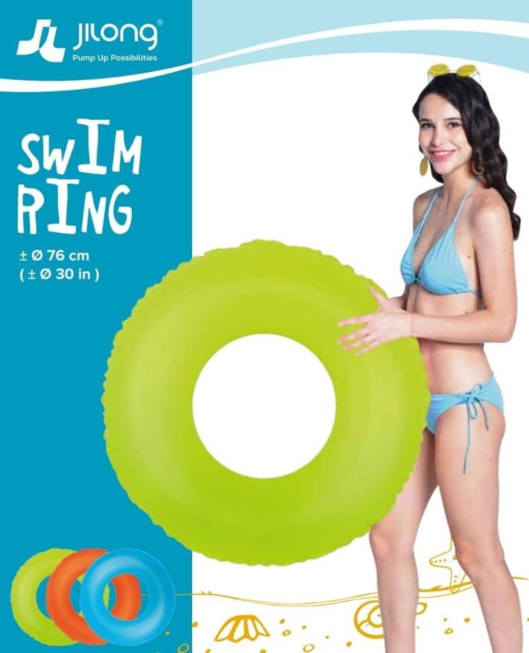 Jilong, kółko do pływania, neonowe niebieskie, 76 cm