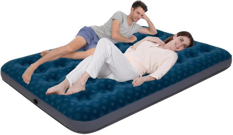 Jilong, materac flokowany 2-osobowy z nadrukiem 3D, 191-137-22 cm