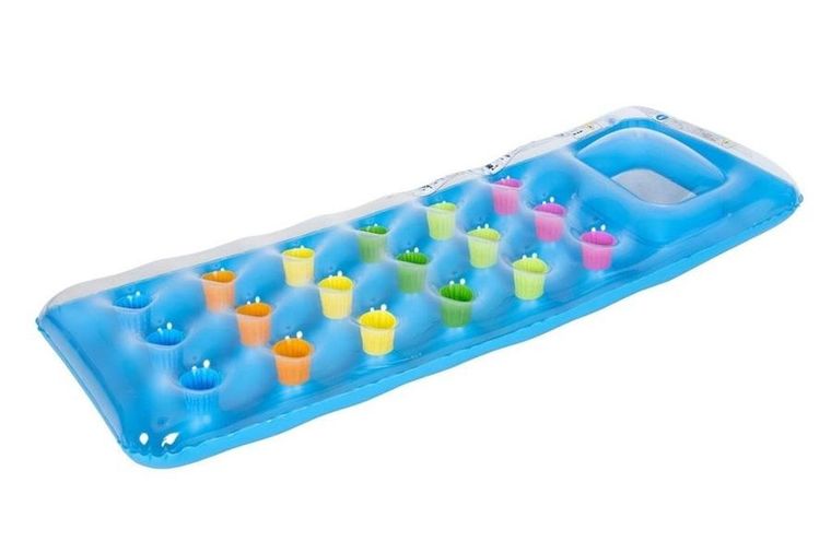 Jilong, materac plażowy fashion, 190-70 cm, niebieski