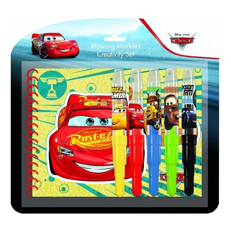 Jiri Models, Cars, zestaw, notes z markerami dmuchanymi, 5 kolorów