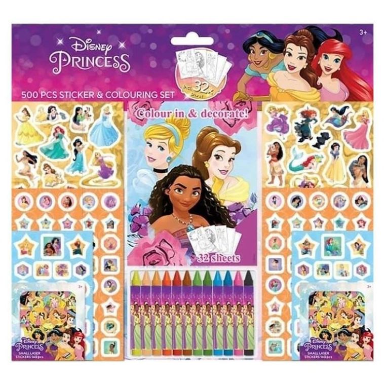 Jiri Models, Księżniczki Disneya, zestaw do kolorowania i wyklejania