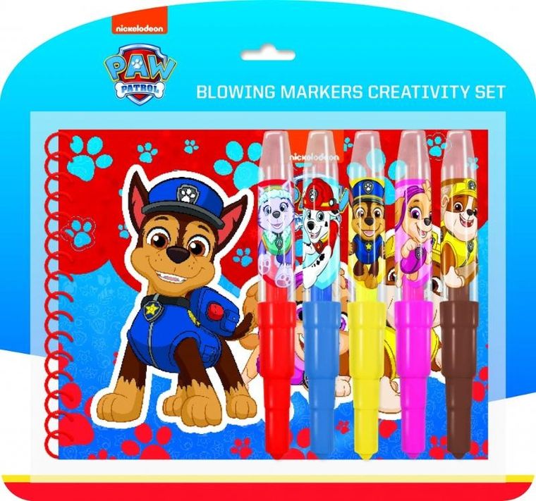 Jiri Models, Psi Patrol, zestaw, notes z markerami dmuchanymi, 5 kolorów