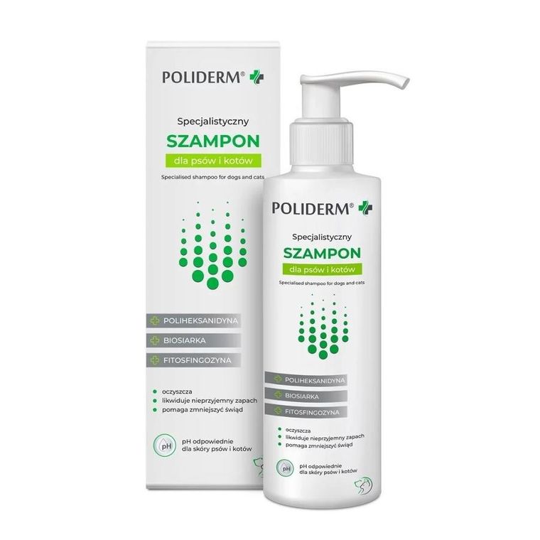 JM Sante, Poliderm, przeciwłupieżowy szampon dla zwierząt, 250 ml
