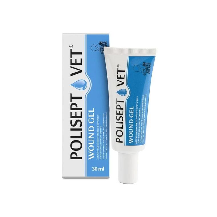 JM Sante, Polisept Vet, opatrunek żelowy dla zwierząt, 30 ml