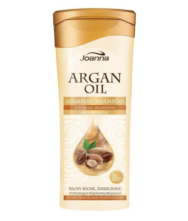 Joanna, Argan Oil Regenerating Shampoo, regenerujący szampon do włosów suchych i zniszczonych, 200 ml