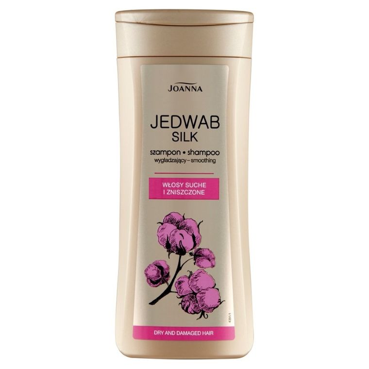Joanna, Jedwab, szampon wygładzający do włosów suchych i zniszczonych, 200 ml