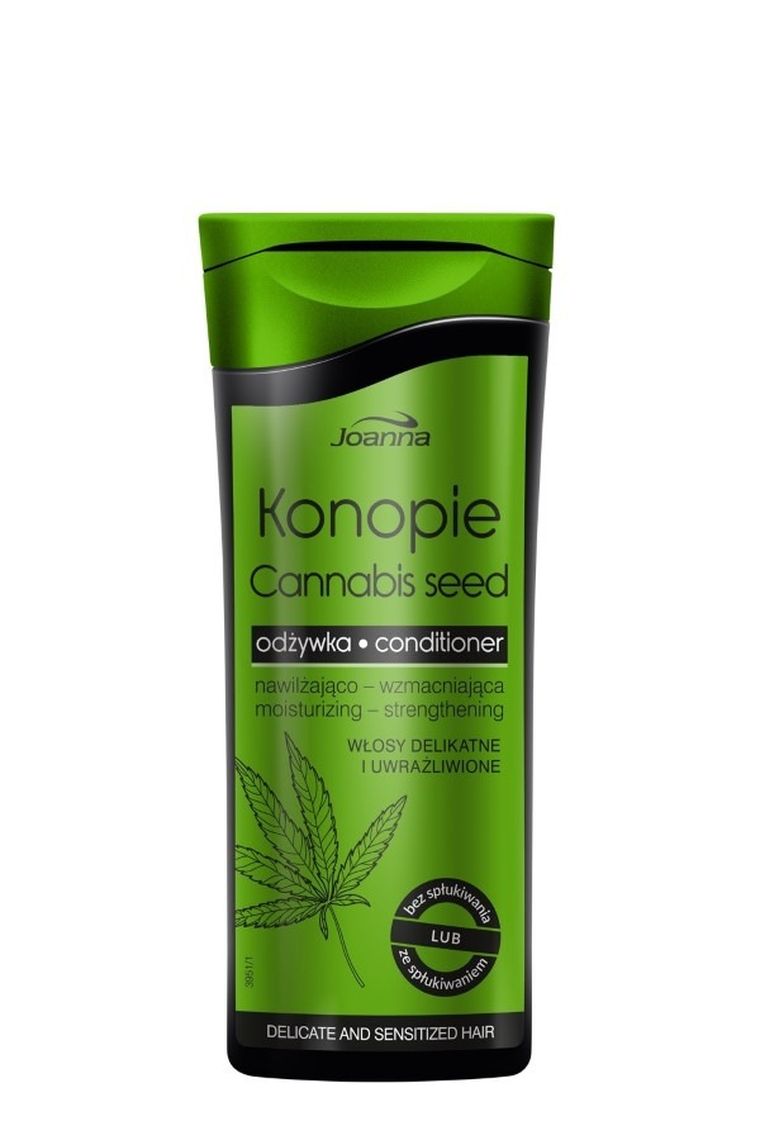 Joanna, Konopie, odżywka nawilżająco-wzmacniająca do włosów delikatnych, 200 g