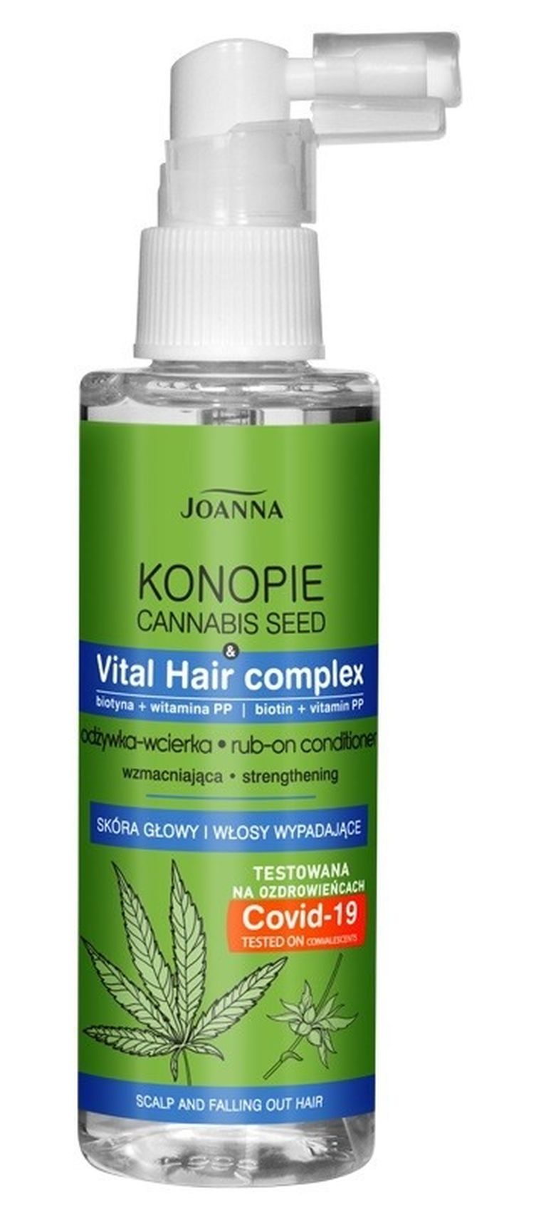 Joanna, Konopie, odżywka wcierka wzmacniająca do włosów wypadających, 100 ml