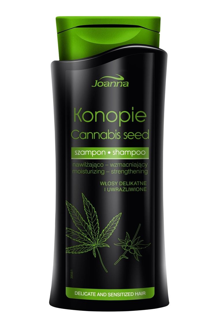 Joanna, Konopie, szampon nawilżająco-wzmacniający do włosów delikatnych, 400 ml