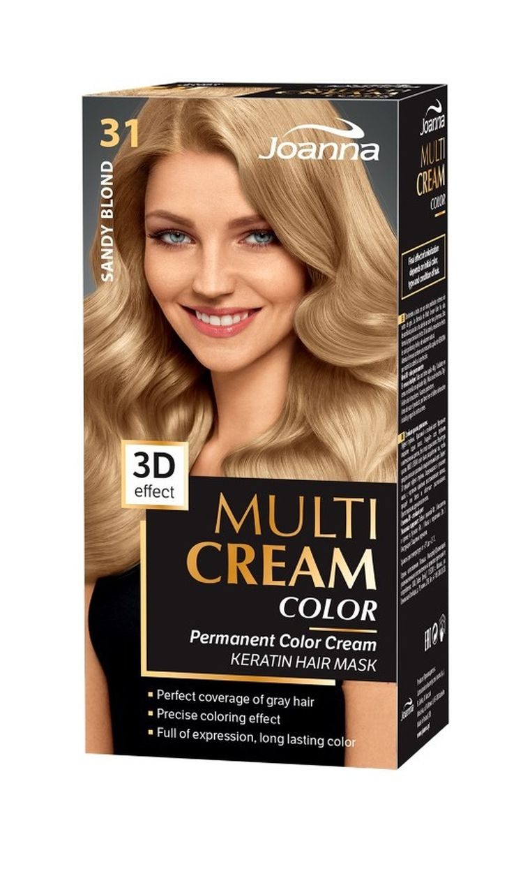 Joanna, Multi Cream Color, farba do włosów, piaskowy blond nr 31