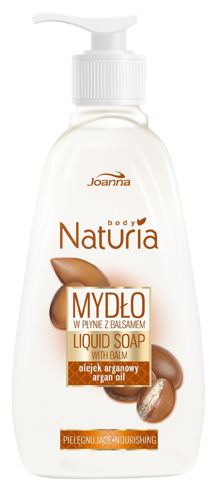 Joanna, Naturia, Body mydło w płynie z balsamem, Olejek Arganowy, 500 ml