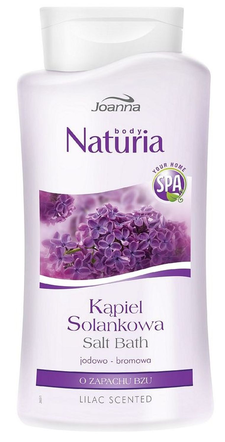Joanna, Naturia Body Spa, kąpiel solankowa, bez, 500 ml