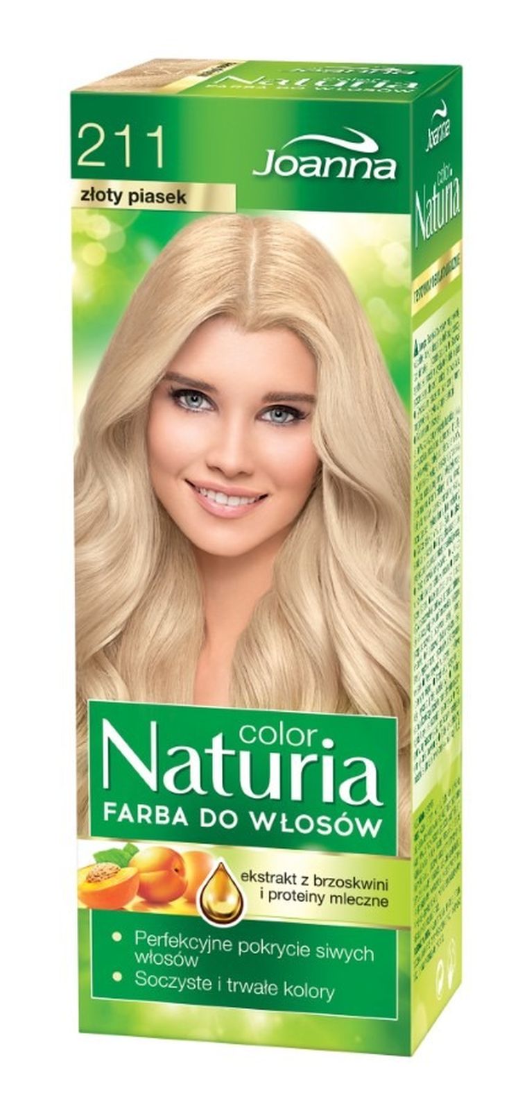 Joanna, Naturia Color, farba do włosów, nr 211 złoty piasek