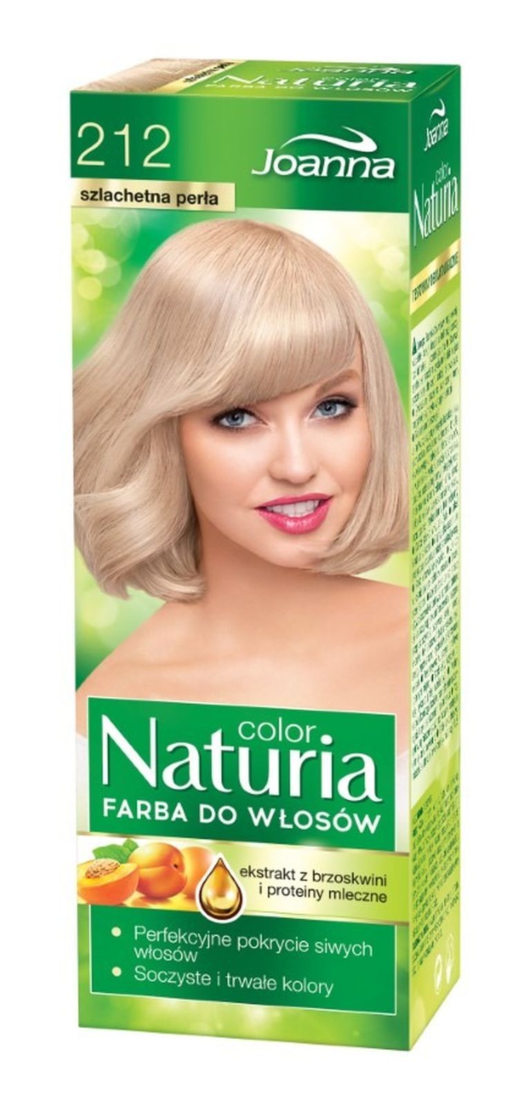 Joanna, Naturia Color, farba do włosów, nr 212 szlachetna perła