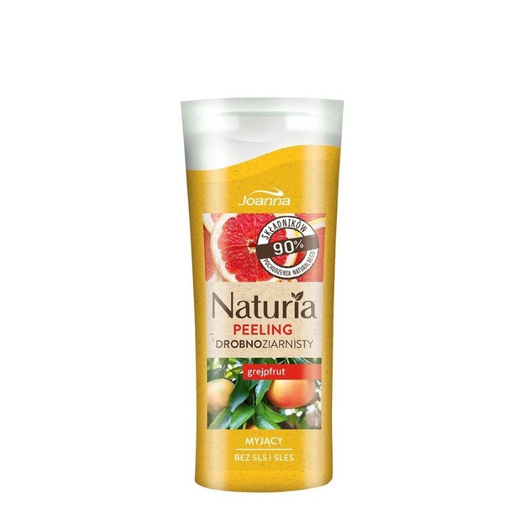 Joanna, Naturia, drobnoziarnisty myjący peeling do ciała, grejpfrut, 100 g
