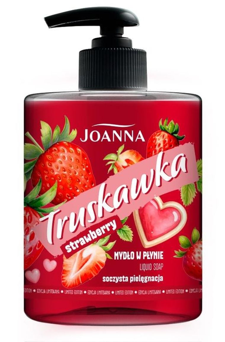 Joanna, Naturia, mydło w płynie, truskawka, 500 ml