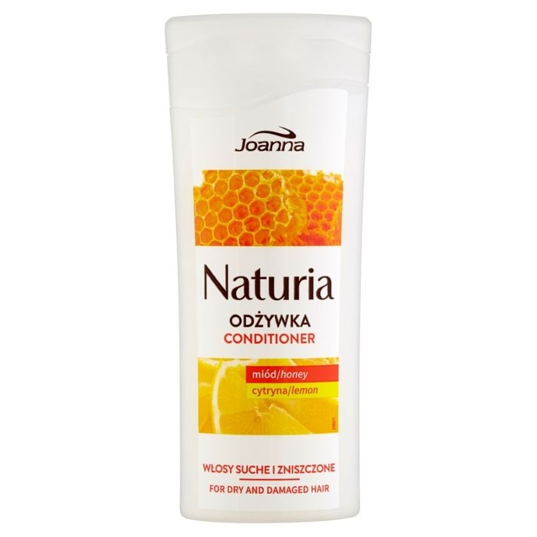 Joanna, Naturia, odżywka do włosów suchych i zniszczonych, miód i cytryna, 100 g