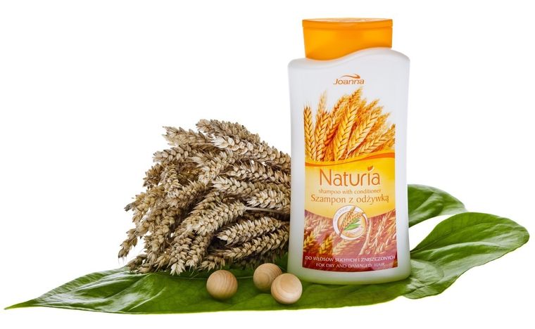 Joanna, Naturia, Pszenica, szampon do włosów 2w1, 500 ml
