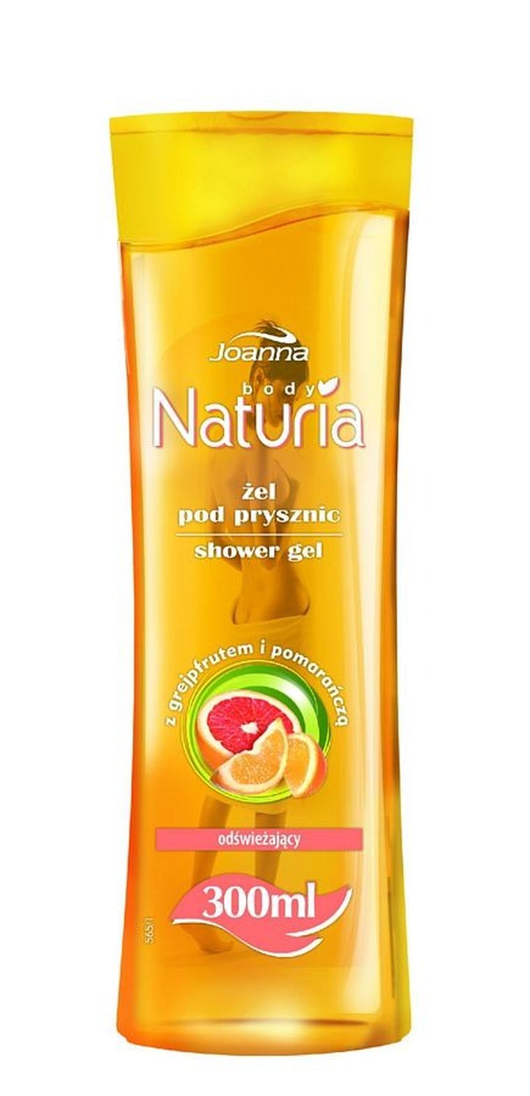 Joanna, Naturia, żel pod prysznic, grejpfrut i pomarańcza, 300 ml