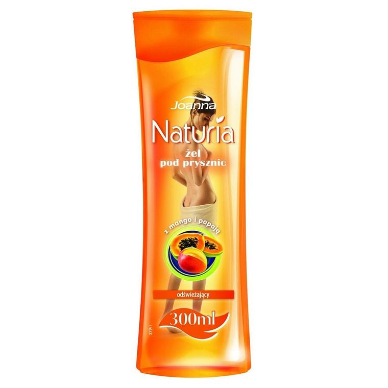 Joanna, Naturia, żel pod prysznic, mango i papaja, 300 ml