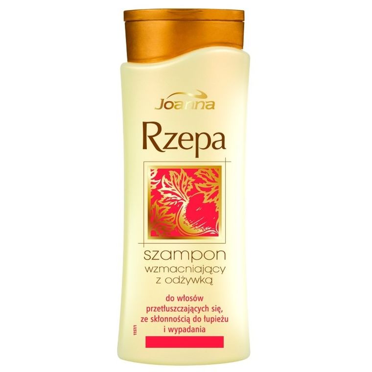 Joanna, Rzepa, szampon wzmacniający z odżywką do włosów przetłuszczających się, 400 ml