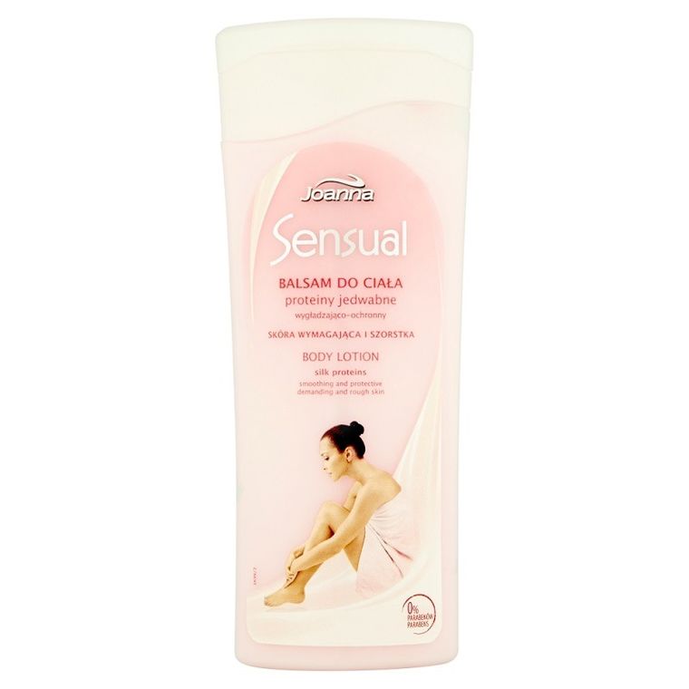 Joanna, Sensual, wygładzająco-ochronny balsam do ciała Proteiny Jedwabne, 200g