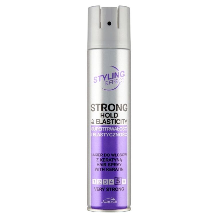 Joanna, Styling Effect, lakier do włosów z keratyną, bardzo mocny, 250 ml