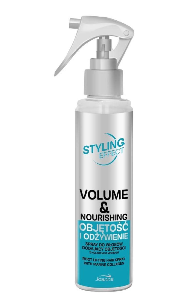 Joanna, Styling Effect, spray do włosów, Objętość i Odżywienie, 150 ml