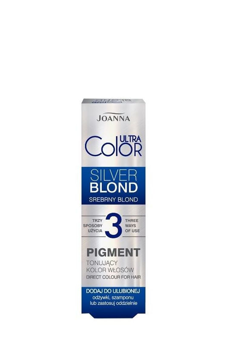 Joanna, Ultra Color, pigment tonujący kolor włosów, silver blond, 100 ml