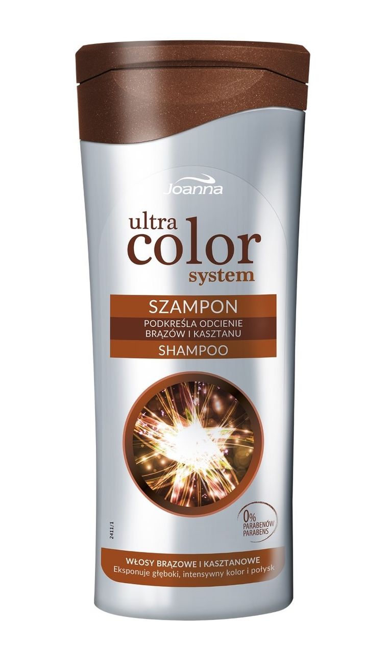 Joanna, Ultra Color System, szampon do włosów brązowych i kasztanowych, 200 ml